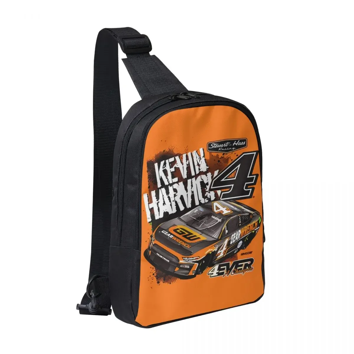 Kevin Harvick 4 Crossbody Sling Rugzak Schouder Sling Borsttas Verstelbare Reizen Wandelen Dagrugzak Outdoor voor Dames en Heren