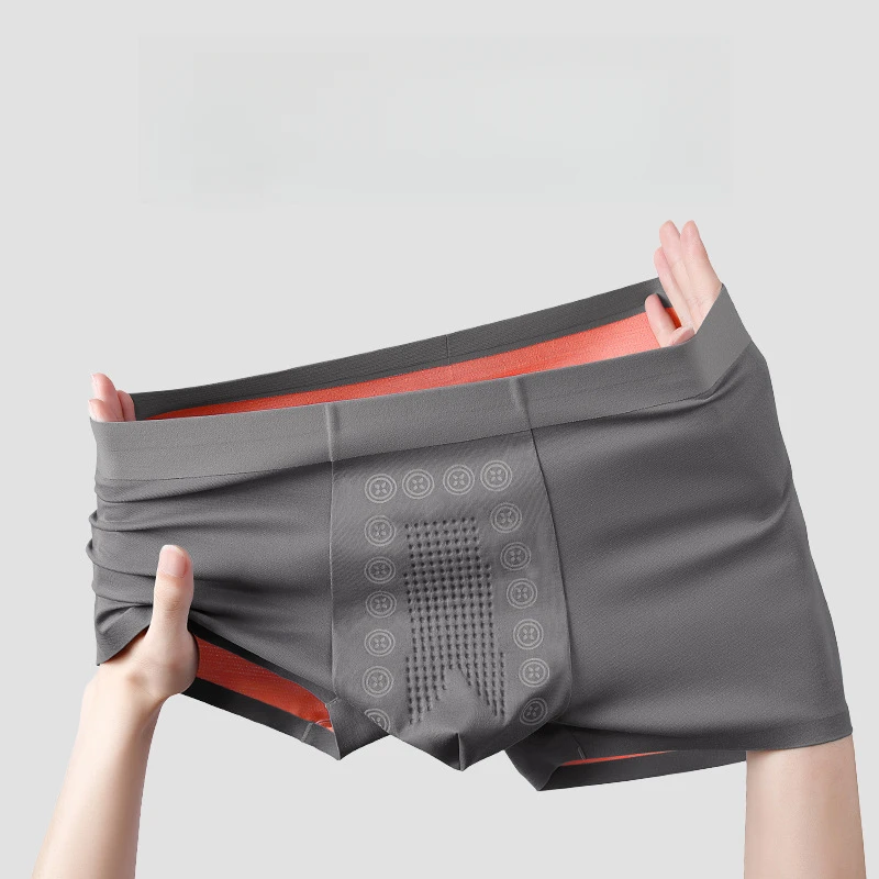 100S Modal Men Panties SPA Massage Sexy Underwear Breathable Seamless Boxer Shorts Solid Color High Elastic Pants Men‘s Boxers