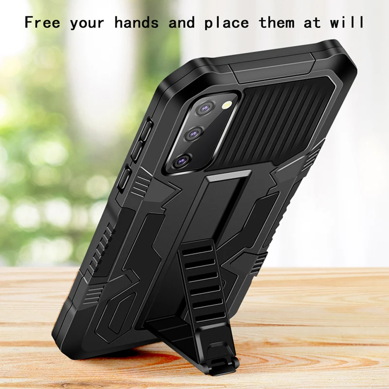 Strong Anti-Fall Phone Case For Samsung M10 M01S M11 M02 M12 M32 M52 Kickstand Protective Cover For Galaxy M31S M21 M31 M51 M30S