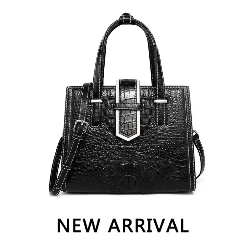 hongzhiyan new European and American style leather handbag female handbag female crocodile bag women handbag