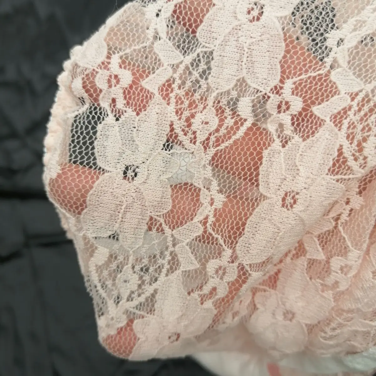 Man's Hip Lace Half Sheer Pink Silky Touch Bowtie BF Briefs Panty Live Show Dance Costumes FKK DJ CLub Bar LBGQT view 5