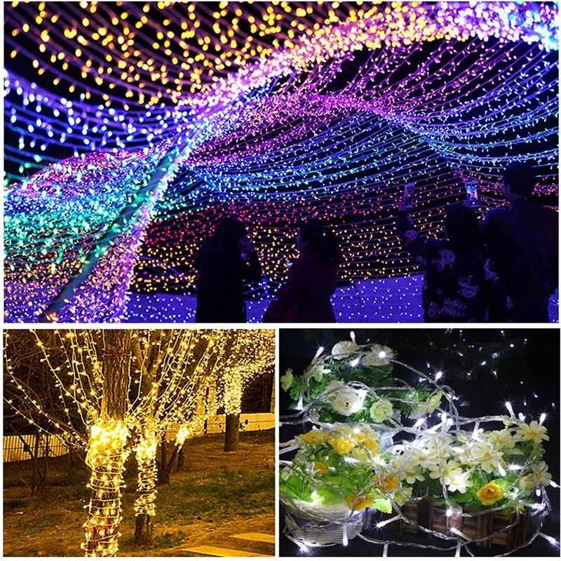 

Outdoor Waterproof Christmas Lights Decorative Led String Lights 8 Modes 10M 20M 50M For Holiday Garland Lights 220V 110V