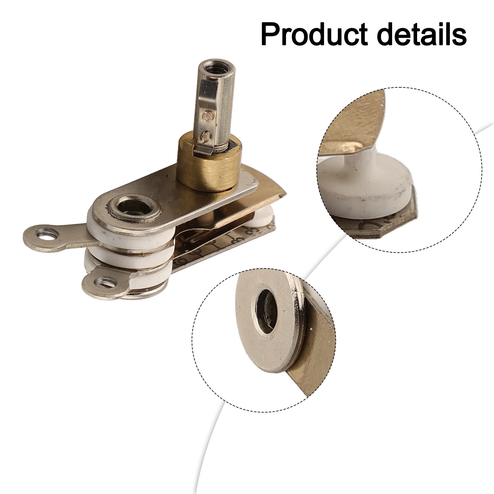 

Термостат для ES-94B Термостат для парового утюга 2,56*1,97*1,18 дюйма Идеальная совместимость Пластиковые и металлические материалы