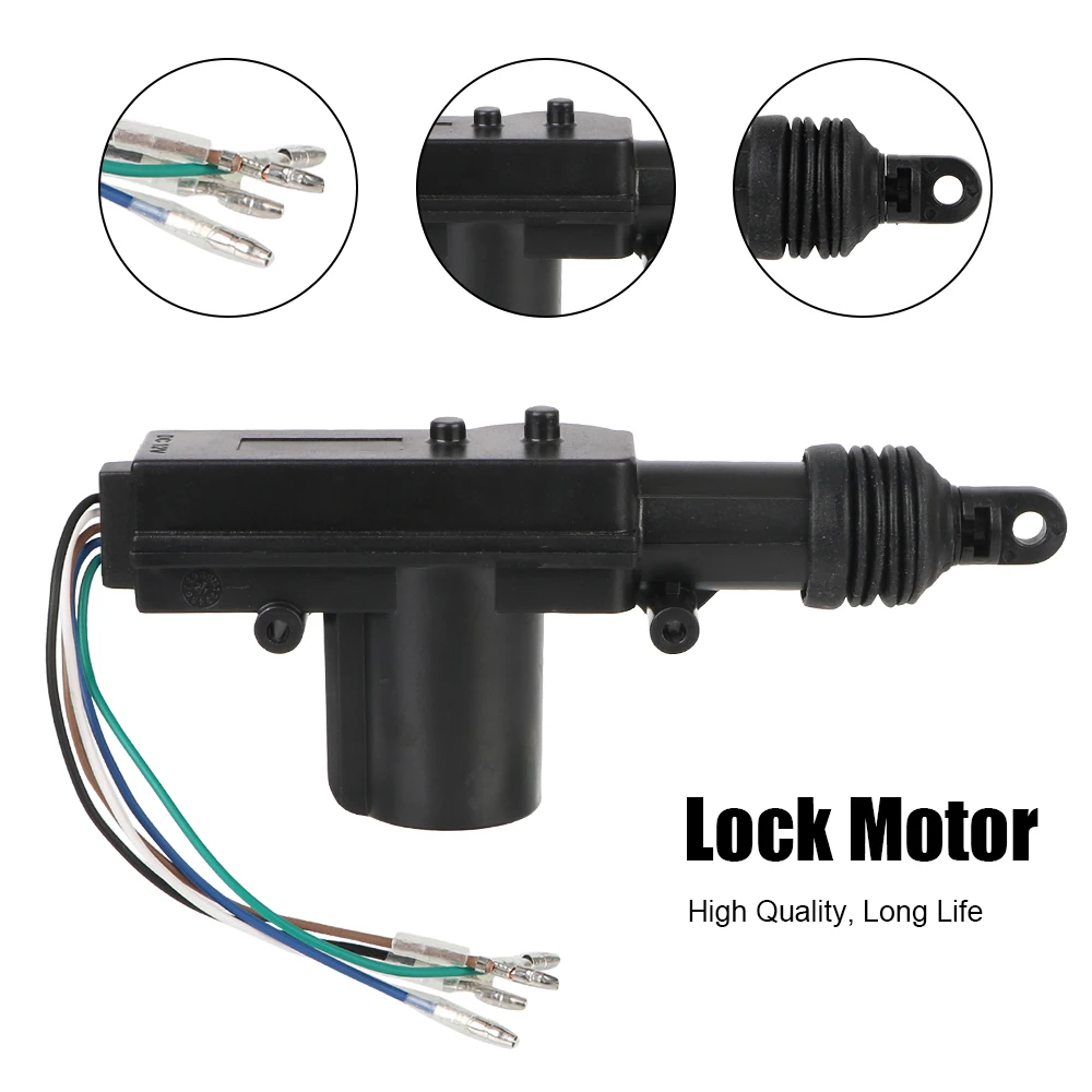 Locking Kit Anti-Theft Keyless Entry System 12V with 4 Door Lock Actuator Remote Control Car Lock Door