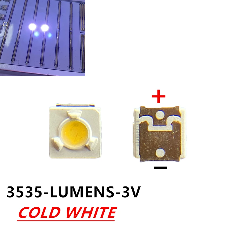 1000pcs lumens lg innotek samsung wooree led diode 3535 3537 High Power 1W 3V Cool white For LED LCD TV Backlight Lamp beads 3D