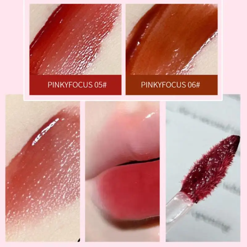 Doodle espelho labial esmalte de longa duração hidratante brilhante brilho labial estudante-amigável pele-brilhante batom nude outono/inverno