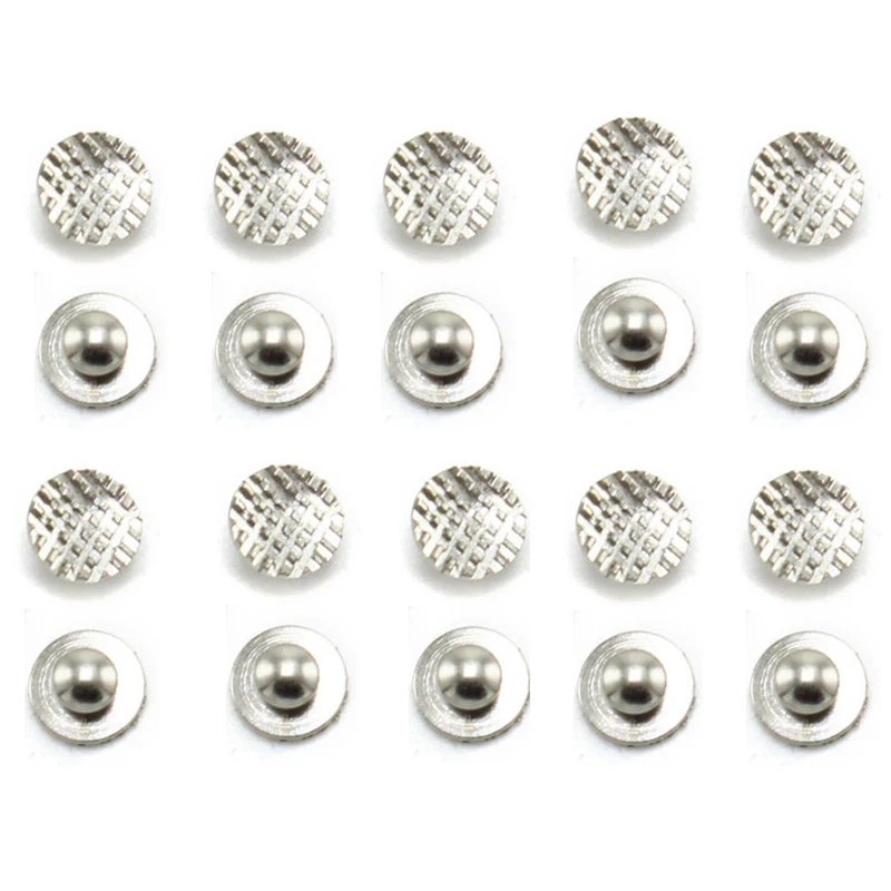 10Pcs/bag Dental Lingual Button Orthodontic Bondable Metal Round Mesh Tongue Side Buckle Base Bond Bonding Adhesive