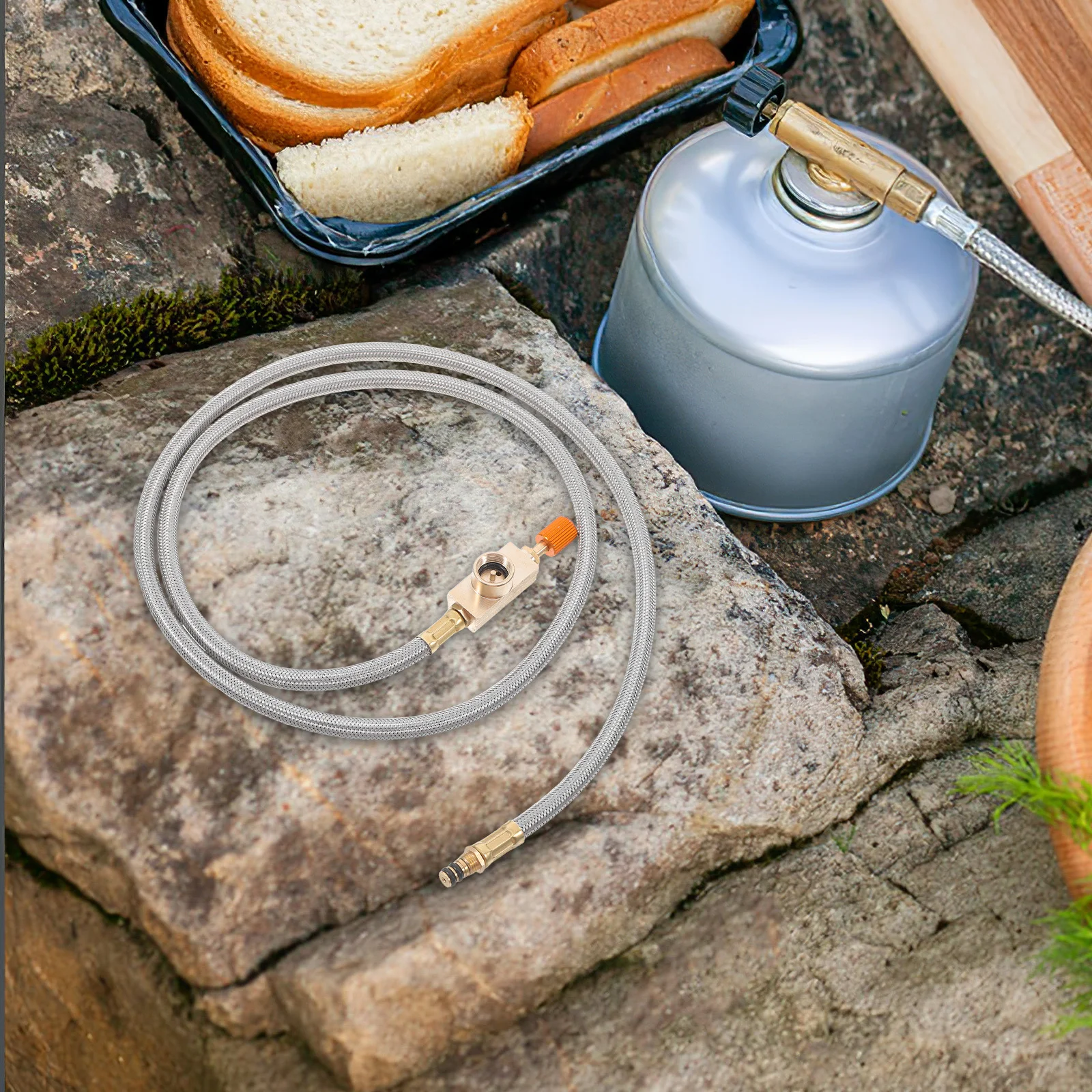 

Outdoor Gas Canister Long Hose Extension Lightweight Adapter Burner Hose Camping Stove Fireplace Gas Appliance Connector