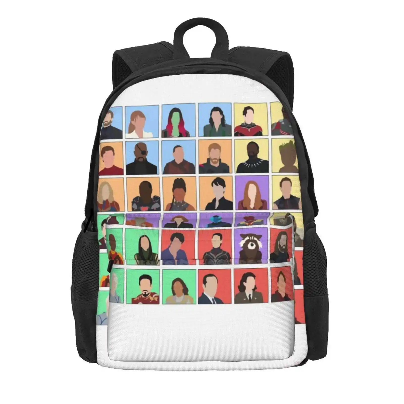 Große Universum Charaktere Tasche Rucksack für Männer Frauen Mädchen Teenager mcu dr seltsame Hawkeye Ameise Mann wanda vision Falcon und die