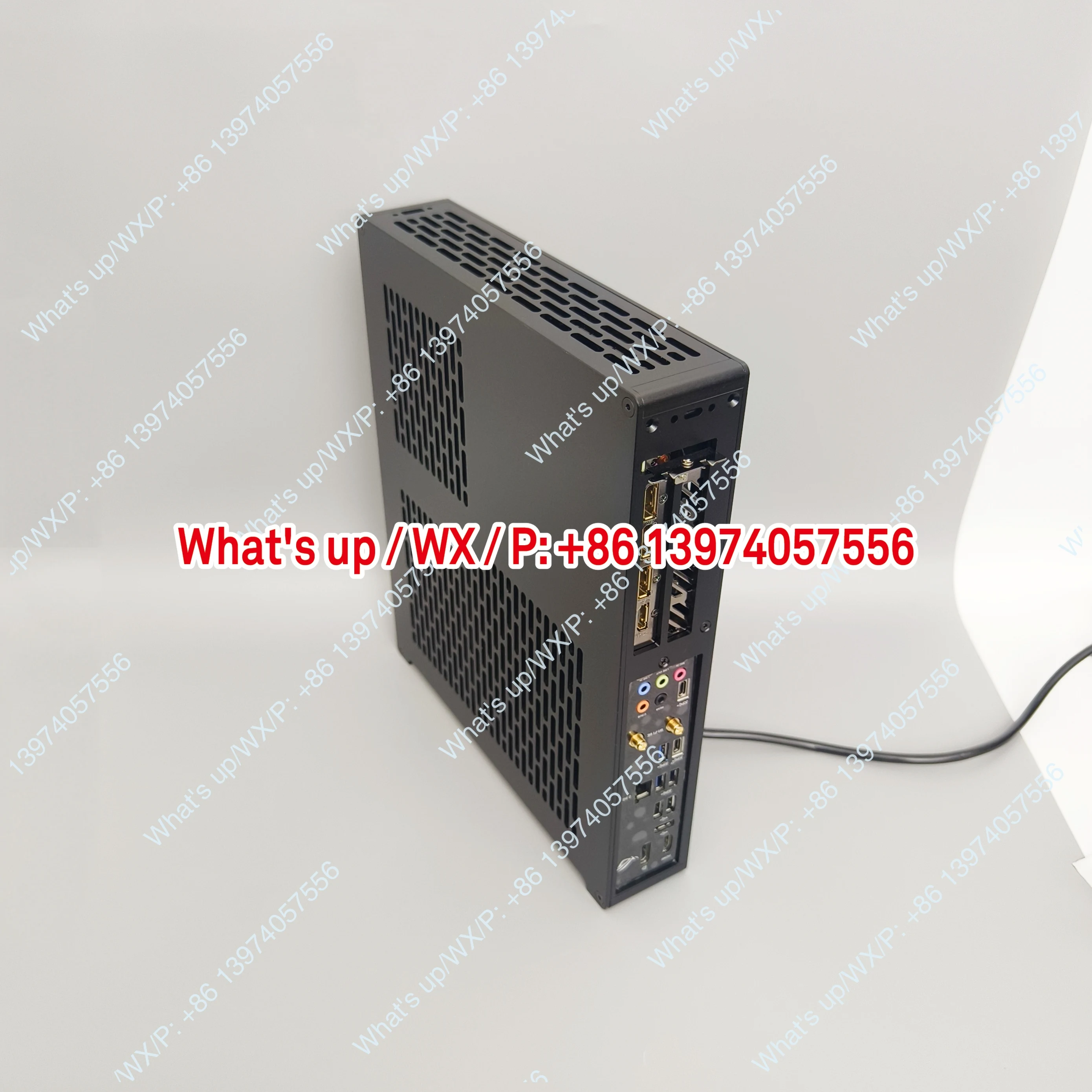 (New version) S35 chassis 4 liters portable mini ITX tiled small host, supports dual fan graphics card  geforce