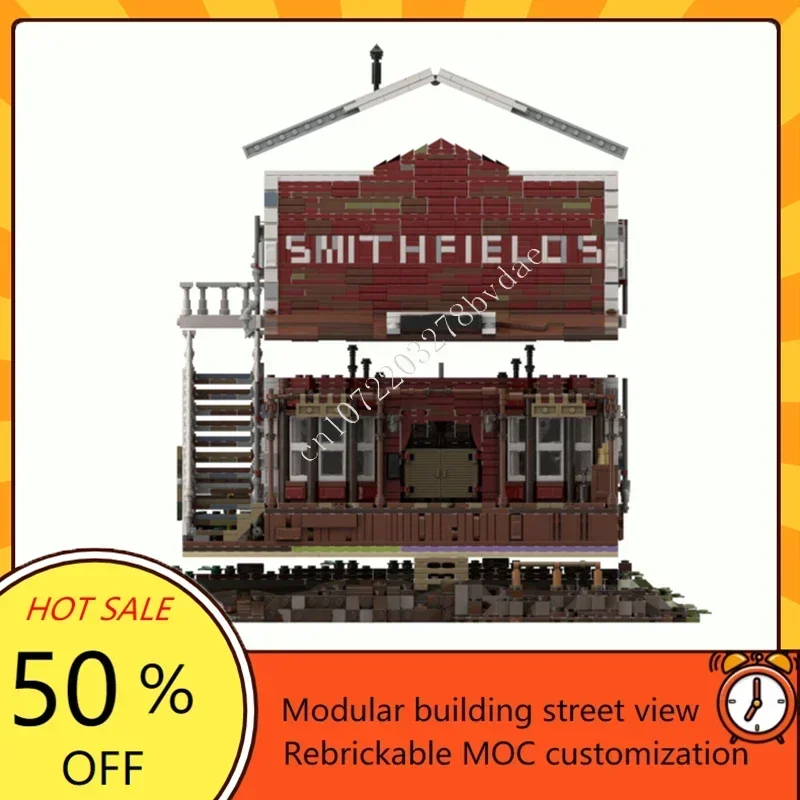 7042PCS  Valentine Saloon Modular MOC Creative street view Model Custom Puzzles Architecture DIY Education Assembly Toys Gifts