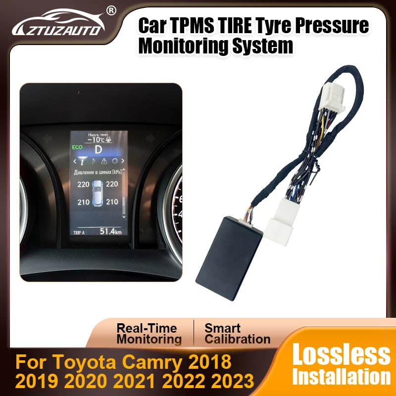 For Toyota Camry 2018-2023 TPMS Tire Digital LCD Display Auto Security Alarm Tyre Pressure Monitor System Camry 2019 2020 2021