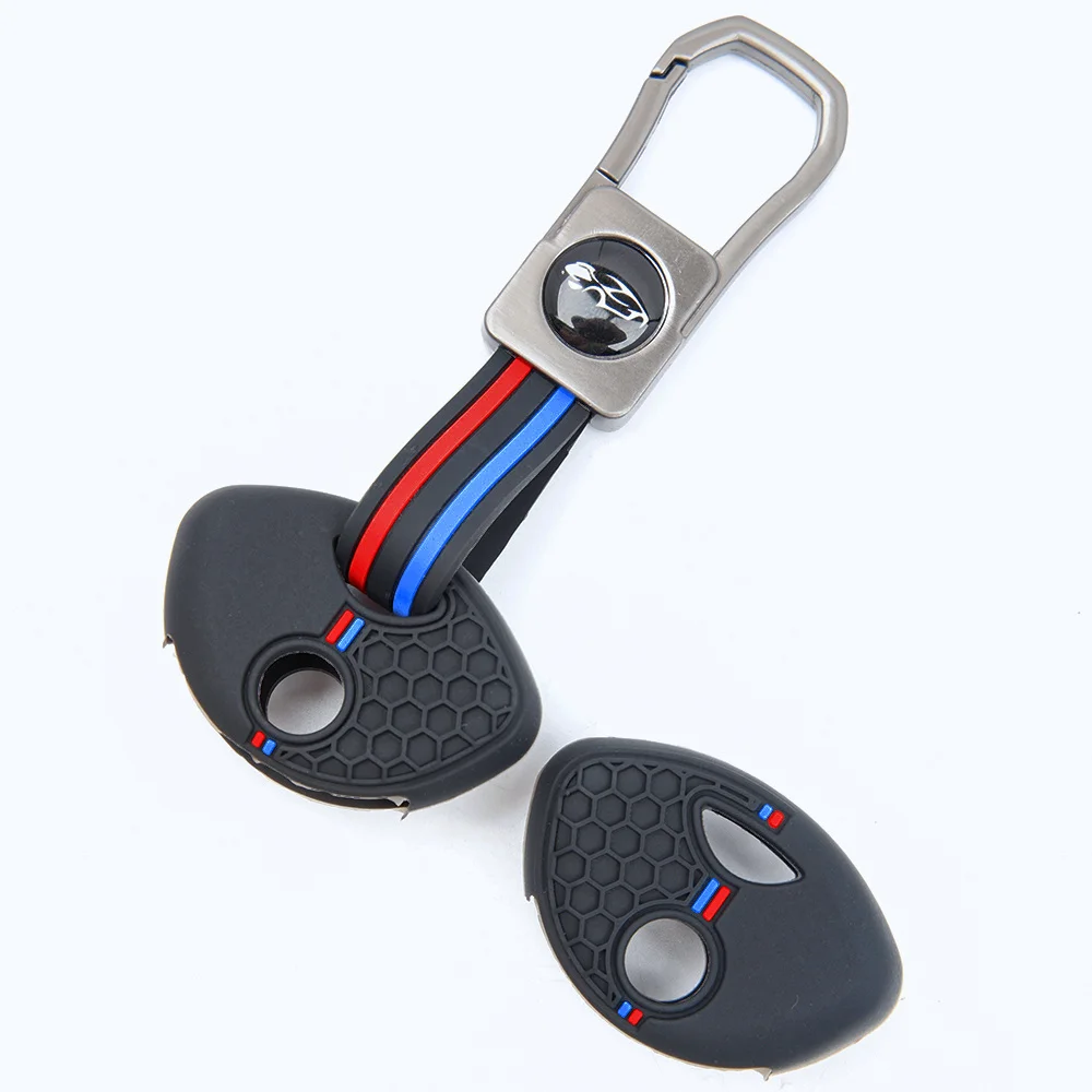 For BMW K1200R R1200RT K1300R S1000RR F650GS F800GS F800ST Soft Silicone Smart Key Protector Finger Loop Lanyard