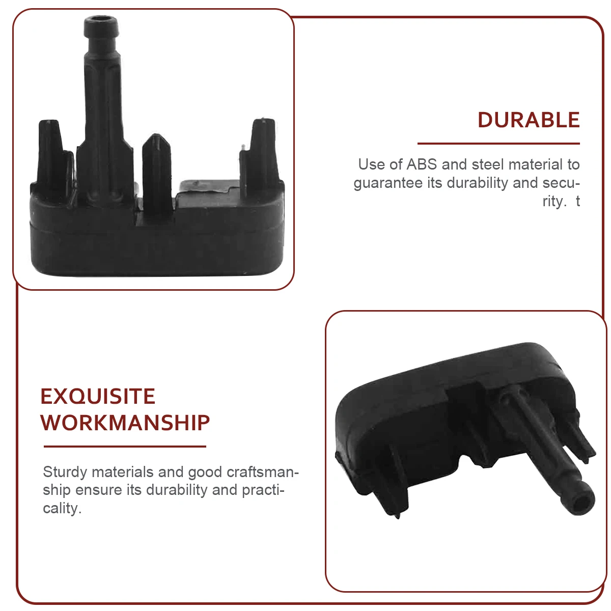 

Car Boot Tailgate Lock Button Rear Trunk H Black ABS Steel Material Durability Replacement Option Practicality