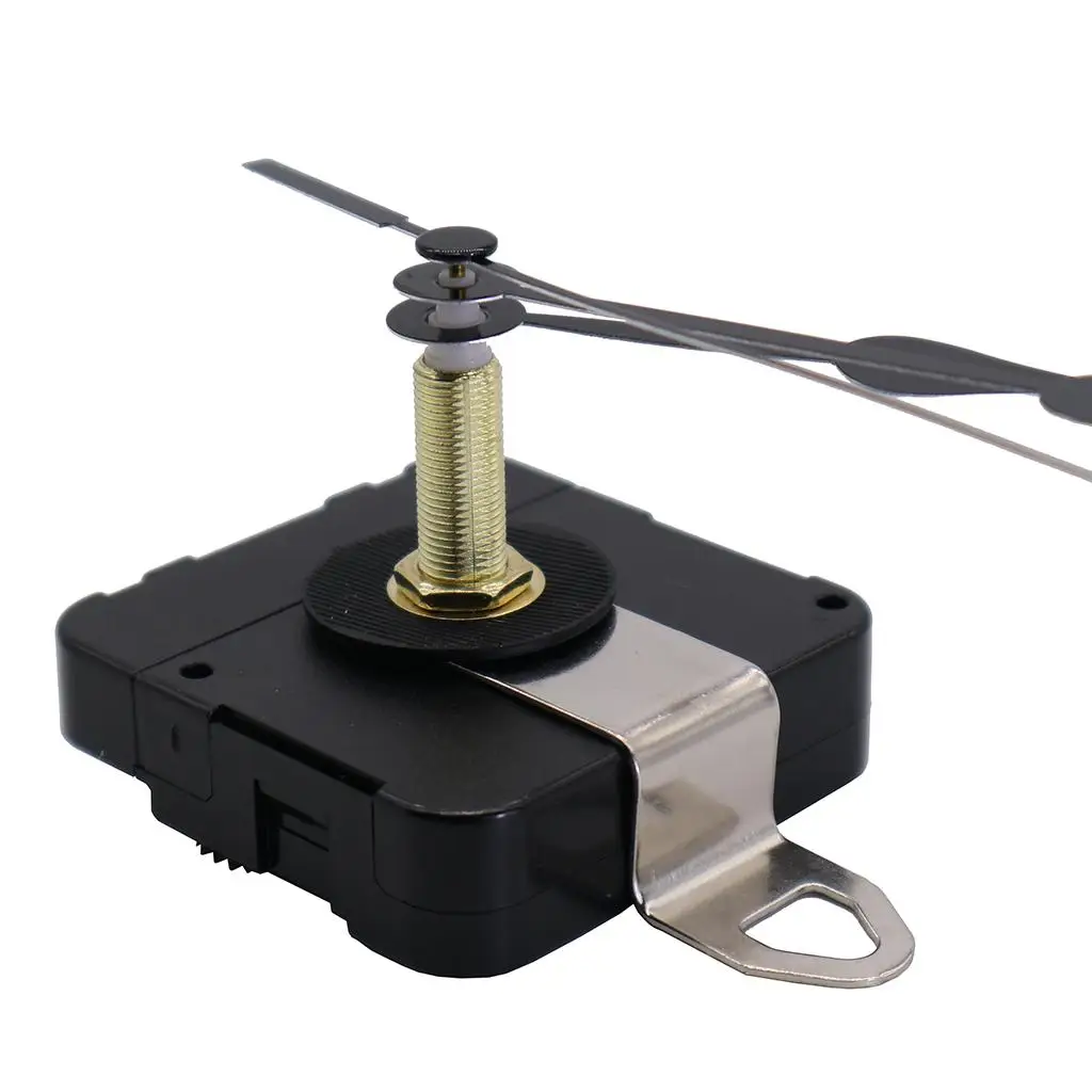 Quartz Wall Clock Movement Black Jump Seconds Repair Parts Kit Battery Drive for Home Workshop Use