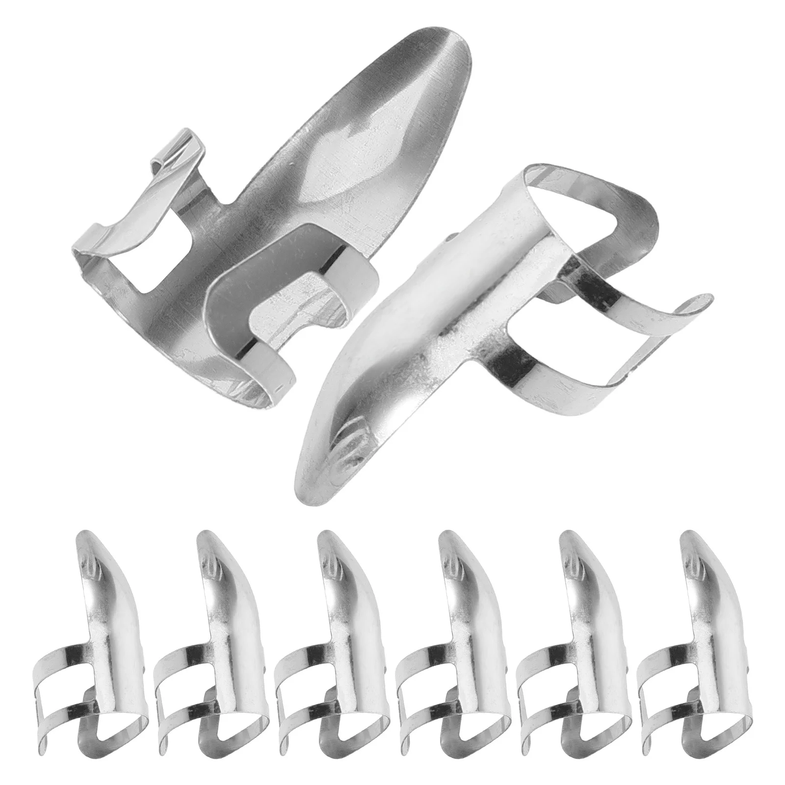 

8Pcs Guitar Finger Picks Set Adjustable Fingertip Protectors Improve Playing Speed Accuracy Guitar Accessories