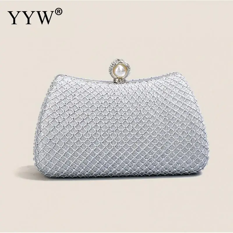 2023 Trend Evening Clutch Bags Women Shinny Clutches Purse Crystal Wedding Chain Shoulder Handbags Golden Moon Luxury Sac A Main