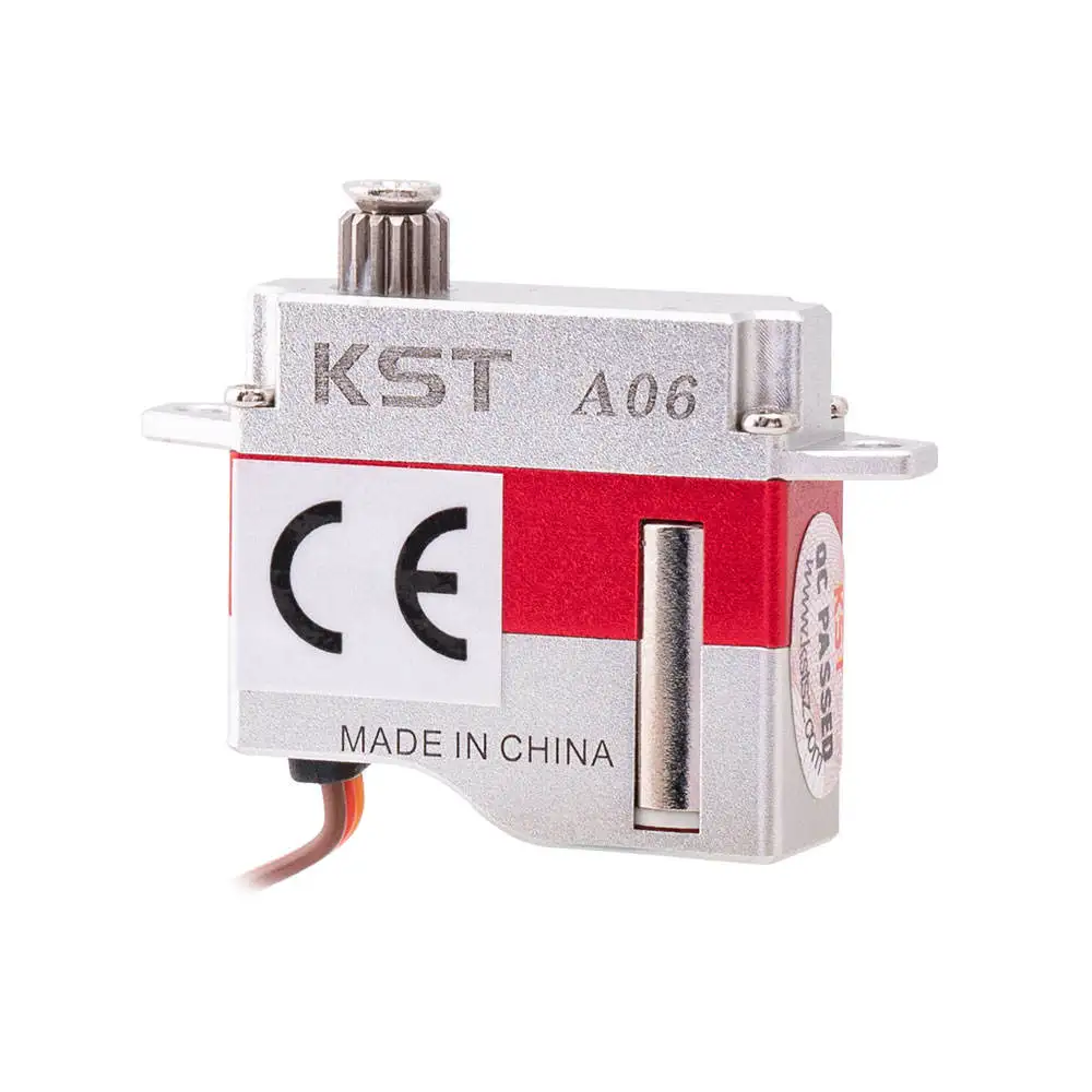 

KST A06 V6.0 Digital Miniature RC Glider Servo Motor 1.4Kgf.cm 0.11s Double-Bearing Metal Gear Plastic DC Coreless for Remote
