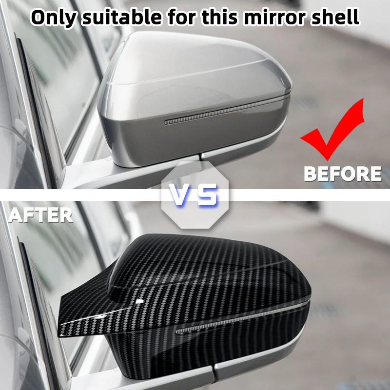 Side Wing Rearview Mirror Cover Cap For BMW 7 I7 I5 5 Series G60 G61 G68 G70 G90 2023-2024 M3 Carbon /Black high quality types