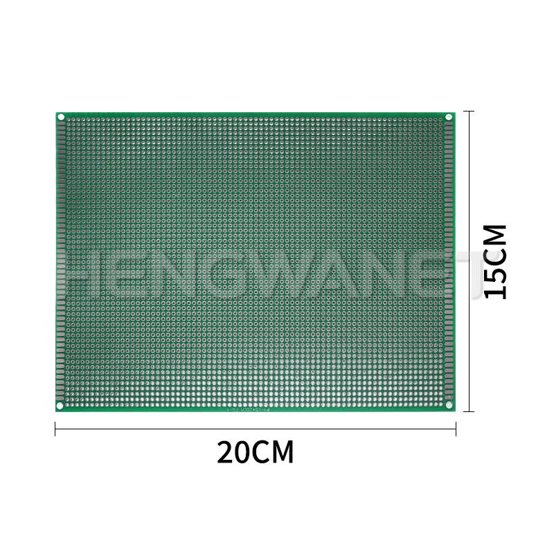 1PCS PCB Prototype Board 15x20cm Double Side Protoboard Green Fiberglass Plate Diy Universal Circuit Boards