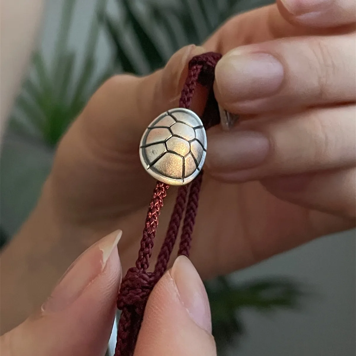 Silver Bracelet Chinese Good Wish Turtle Shell Style Red Bead String Rich For Woman Girl Fashion Jewelry Gift Dropship Wholesale