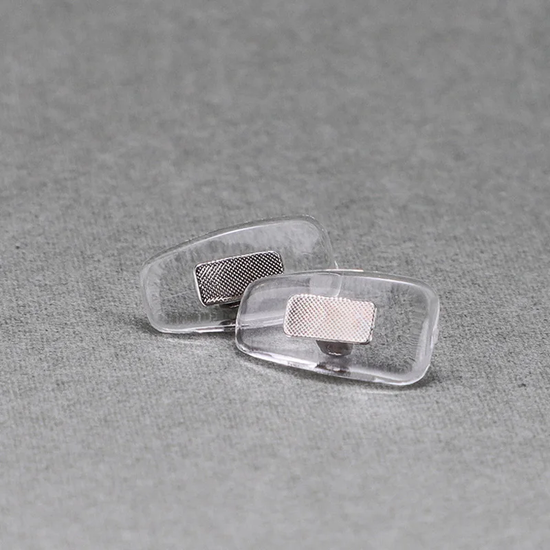 Lymouko 10 par/partia złote okulary pcv antypoślizgowe aluminiowe dyrygent noski s wygodna guma silikonowa srebrna noski
