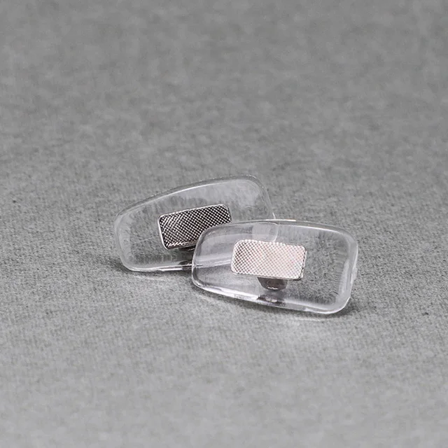 Lymouko 10 par/partia złote okulary pcv antypoślizgowe aluminiowe dyrygent noski s wygodna guma silikonowa srebrna noski