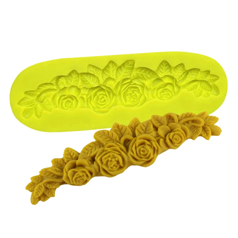 Rose Flower Silicone Mold Sugarcraft Chocolate Cupcake Baking Mold Fondant Cake Decorating Tools