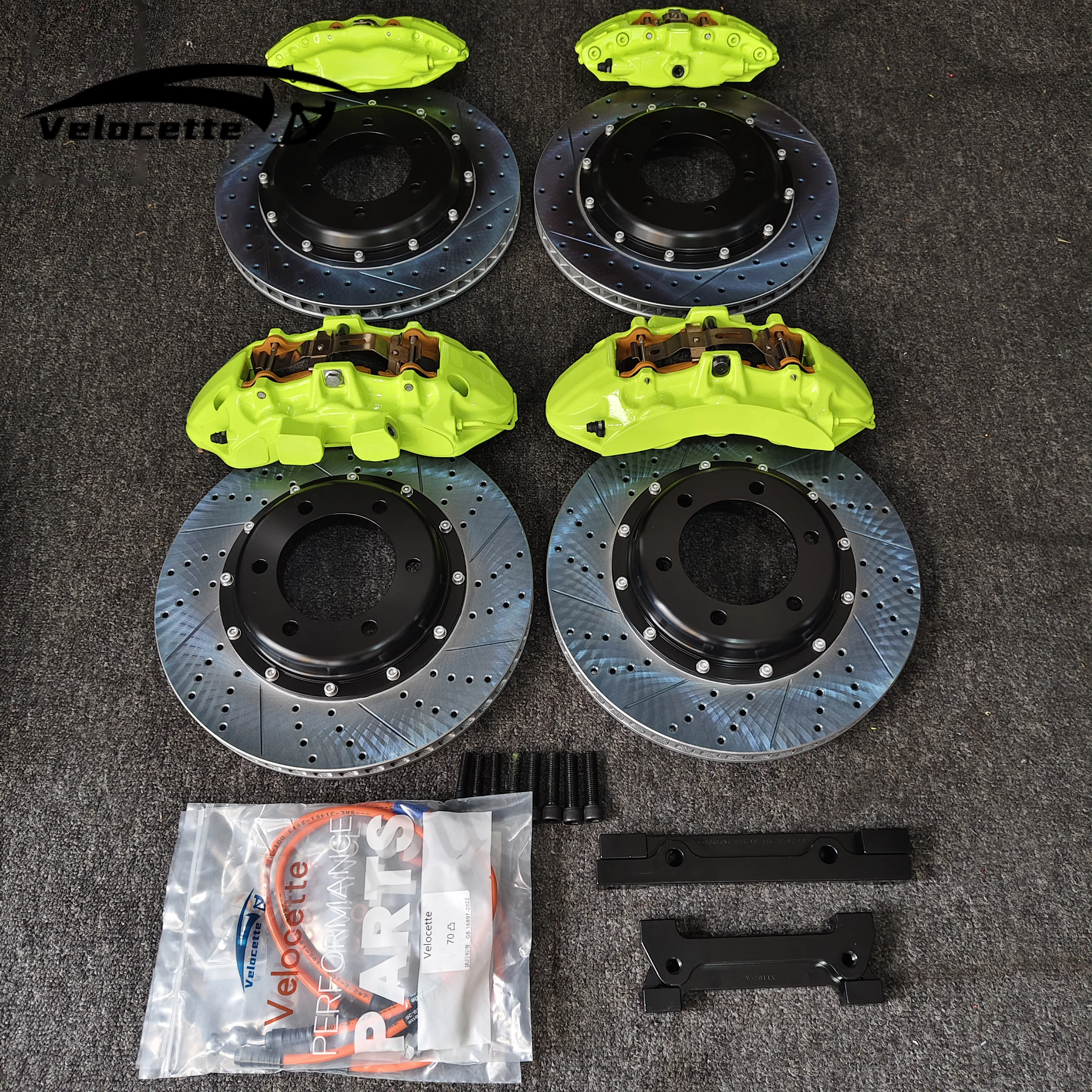 New style Front Caliper Brakes Full Set V6 355 380mm Brake System 18+Inch Wheels for BMW F36 E90 E46 M3 2016 for Honda Accord fo