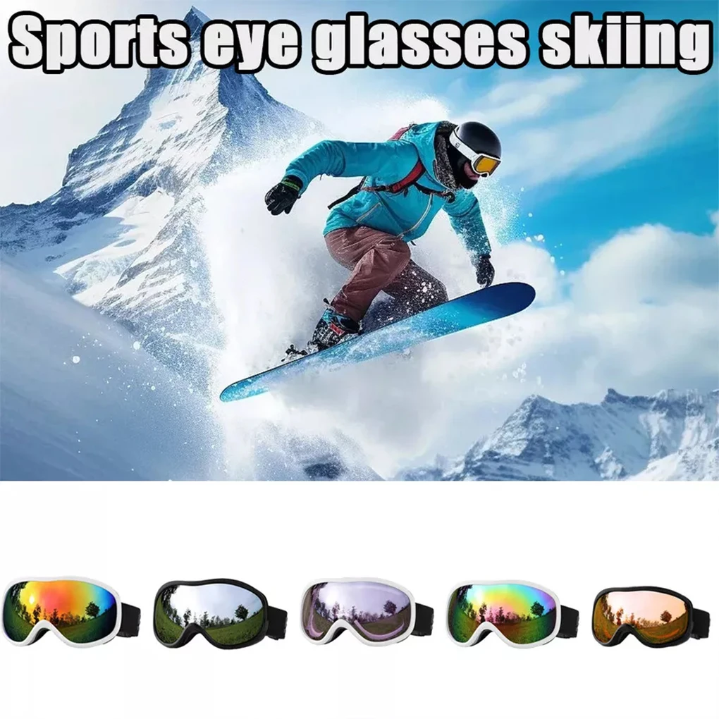 Ski Goggle Glasses Mountain Women Anti-Fog 100 UV Over Glasses Fit Ski Goggles Outdoor