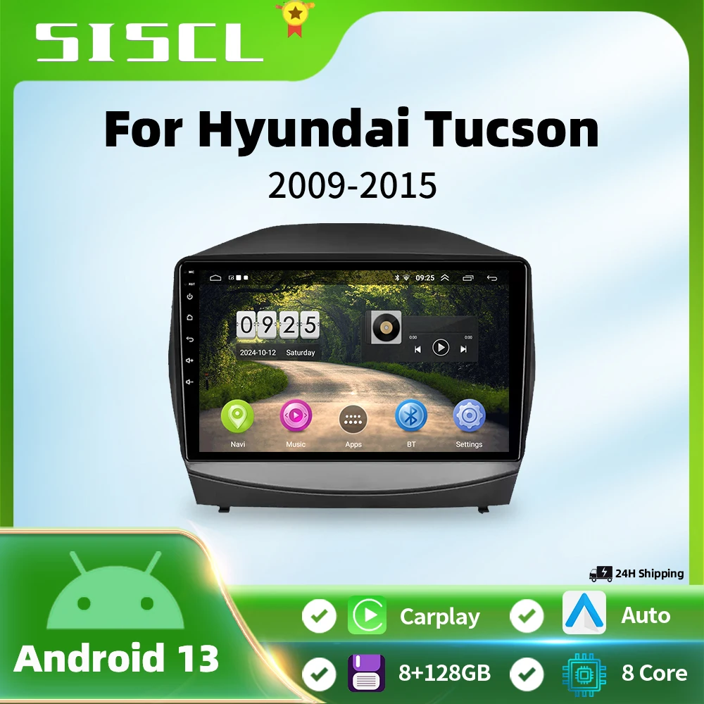 

Android 16 For Hyundai Tucson 2 LM IX35 2009 -2015 2K QLED Android Car Radio Multimedia Video Player GPS Stereo CarPlay