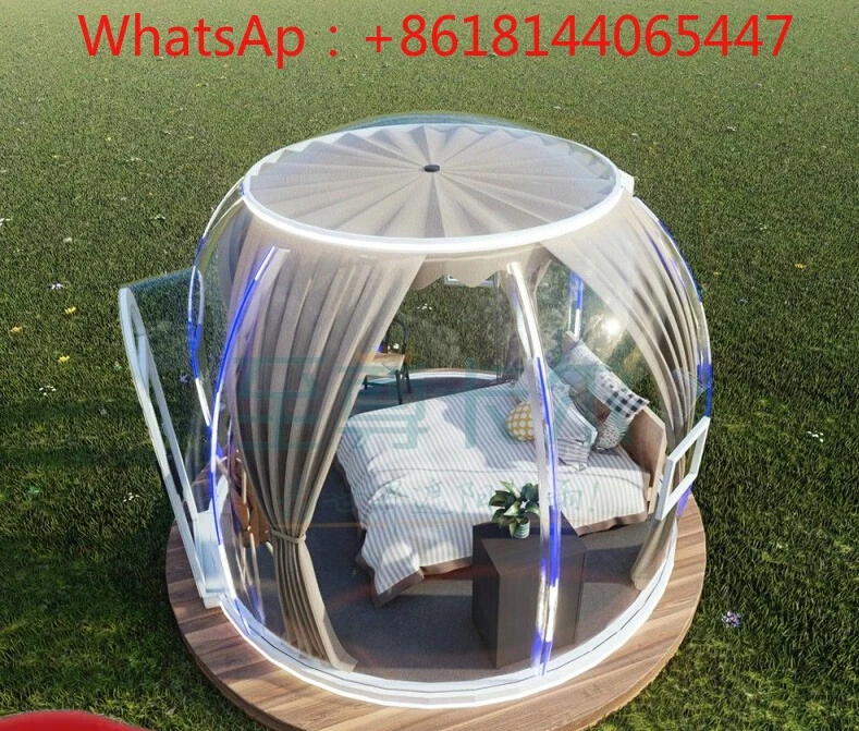 PC Star Room Restaurant B & B Removable Shade Sun Room Courtyard Villa Round Transparent Camping Tent House