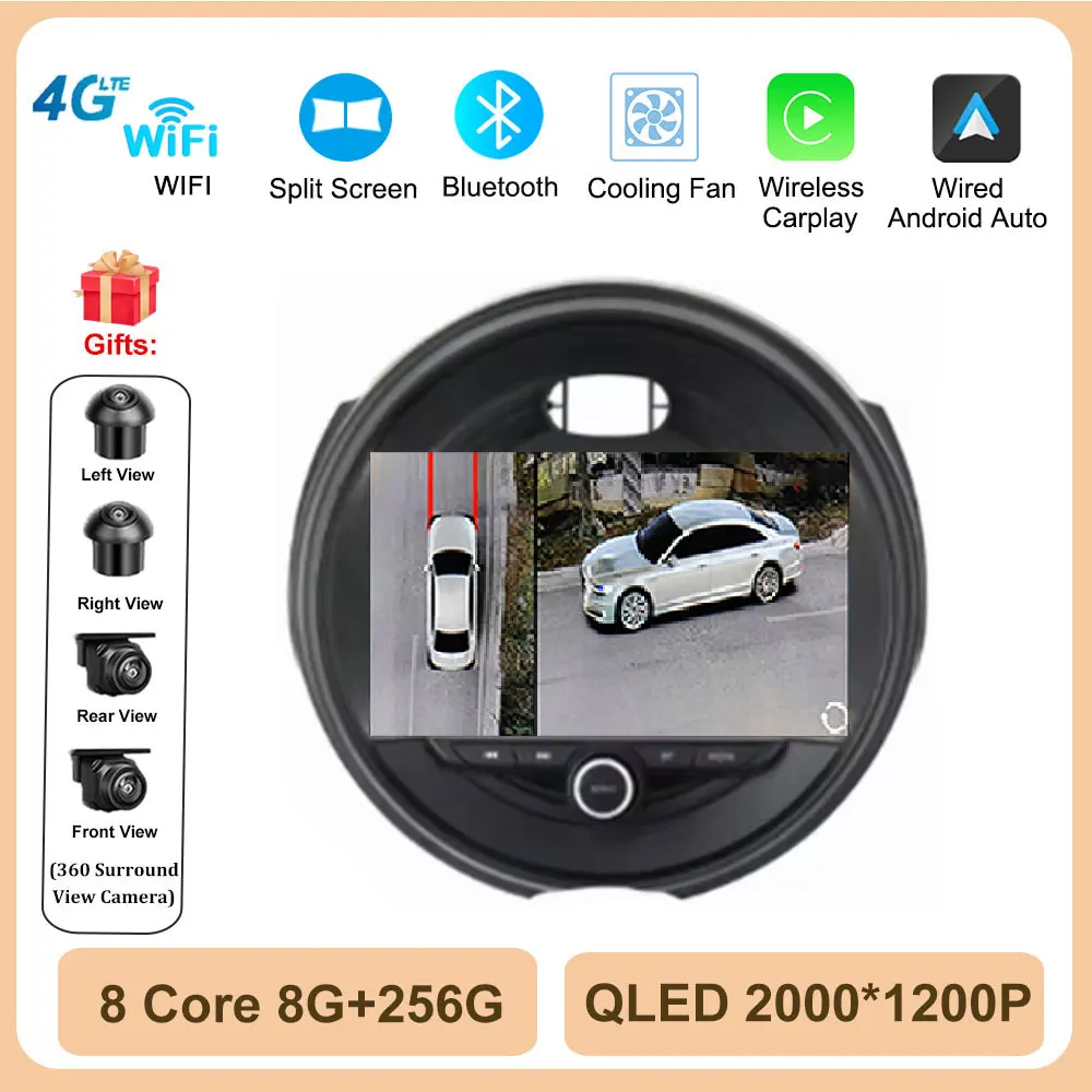 Android 16 Autoradio Stereo Voor BMW MINI Cooper F54 F55 F56 F60 2015-2019 Carplay Auto Radio Multimedia speler 4G WIFI
