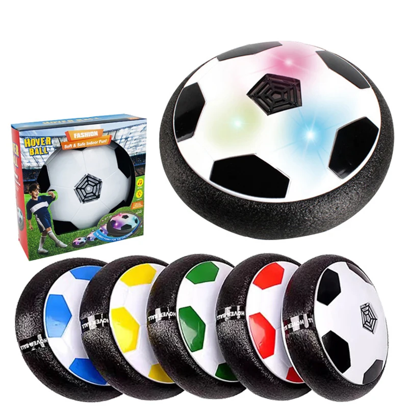 

Parent Child Interaction Sport Toy Football Electric Light Up Soccer Boy Indoor Toys Air Power Sliding Soccer