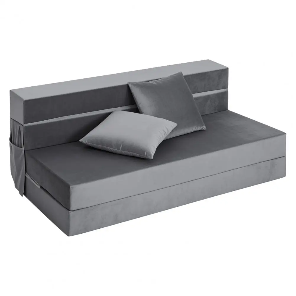 Folding Sofa Bed, 4 in 1 Memory Sponge Floor Couch, Convertible Sleeping Foldable Mattress, Floor Sofa Bed for Living Room, Home