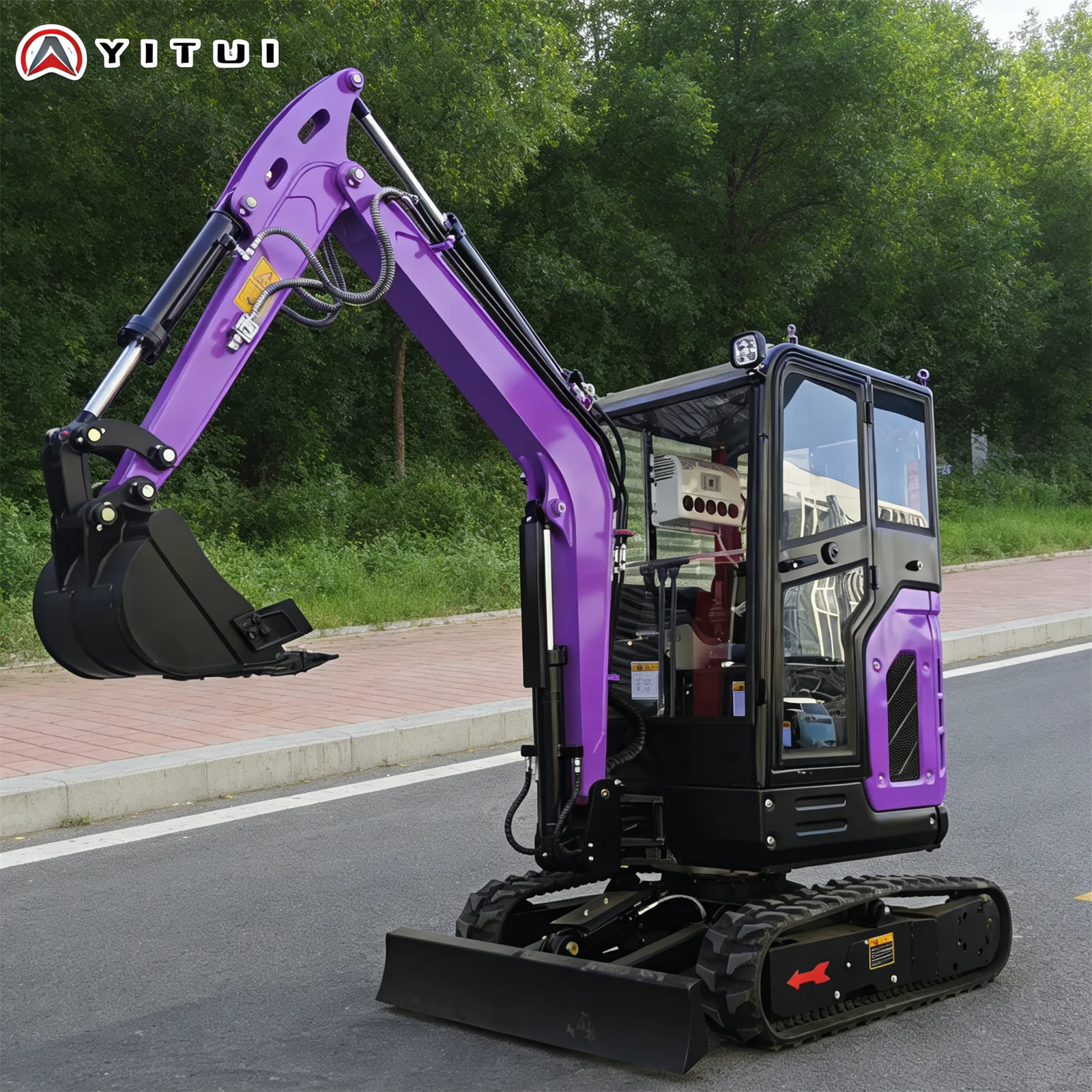 미니 굴삭기 1.8톤 맞춤형 미끄럼 방지 가정용 미니 굴삭기 버킷 360도 교체 가능 °   팔의 회전