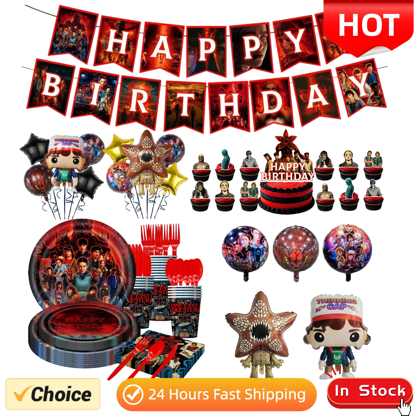 Decorações de Festa de Aniversário, Balões, Utensílios Descartáveis, Pratos, Guardanapos, Suprimentos para Festa de Chá de Bebê