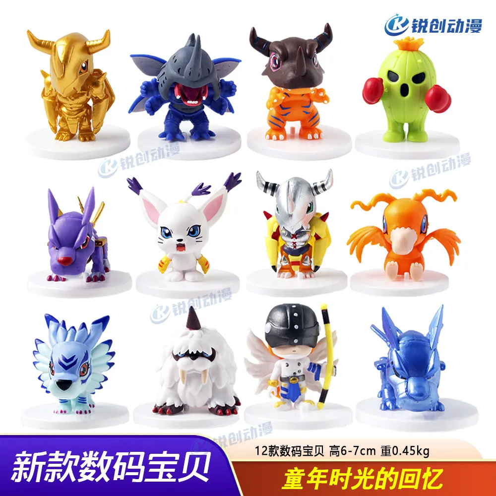 

Digimon Action Figures 5-7cm Anime Collectible Figurines Desktop Ornament Childhood Memory Gift For Anime Fans Trendy Toy
