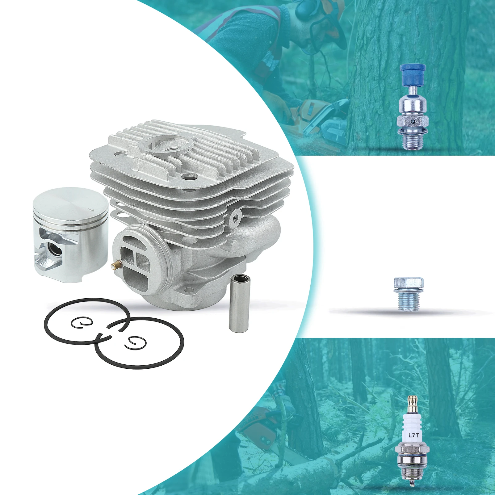 Imagem -04 - Kit de Pistão 56 mm para Husqvarna K960 K970 Serra para Corte de Concreto 544935603 Peças de Reposição