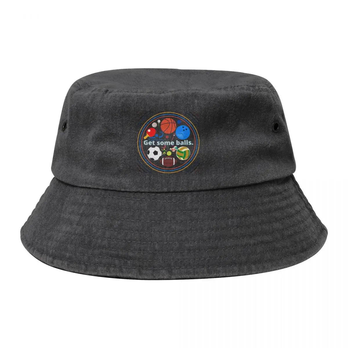 

Get Some Balls. Bucket Hat black fashionable Snapback Cap Women's Beach Outlet Men's