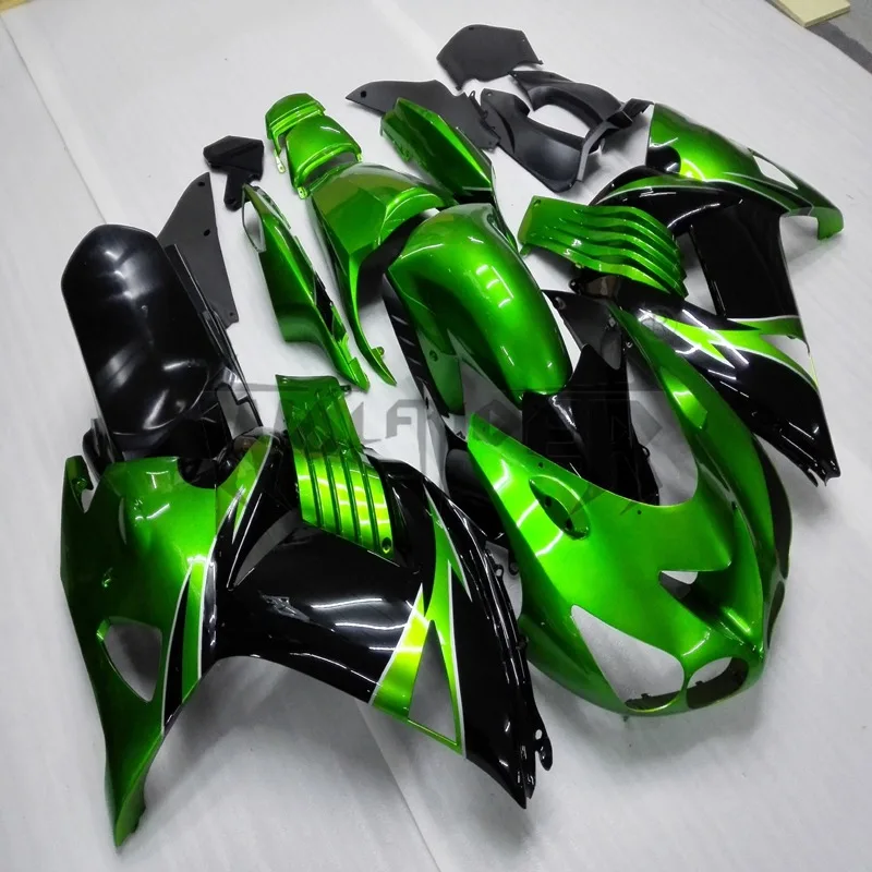 INJECTION MOLD Fairing for ZX-14R 2012 2013 2014 2015 2016 green black ZX14R 12-16 bodywork kit motorcycle fairings