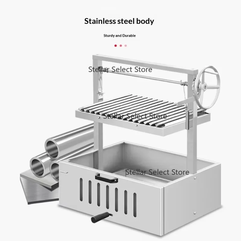 

Argentina Charcoal Barbecue Oven for Villa Courtyard Household Outdoor Use Carbon Material Detachable Design