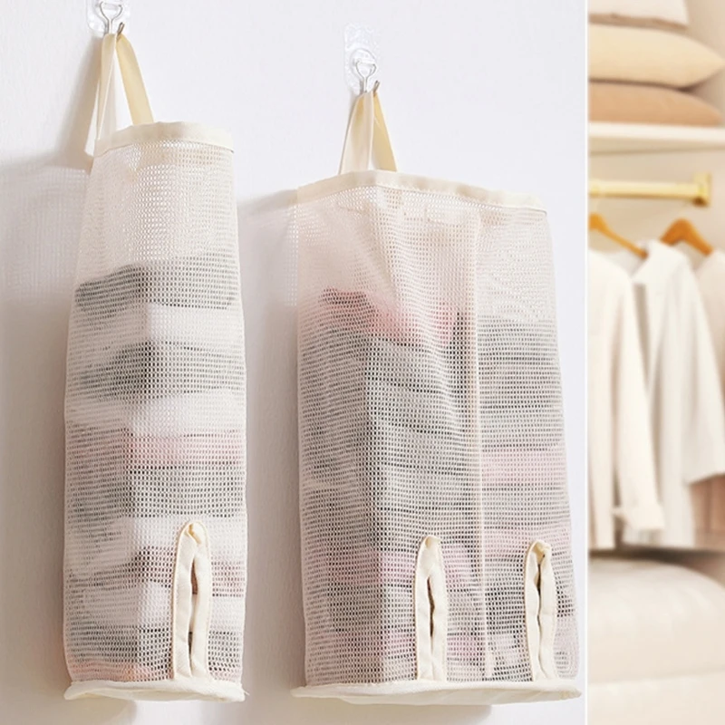 

Large Capacity Hanging Meshes Bags For Produce Storage Efficient Ventilated Fabric Containers Perfect For Kitchen Organization