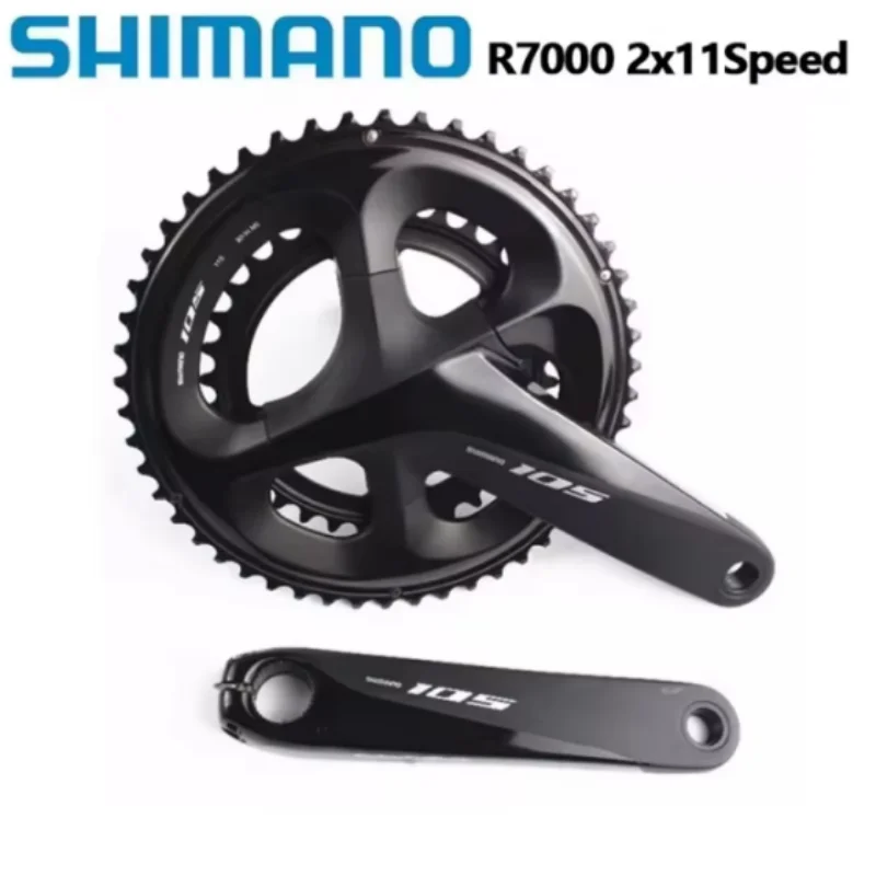 Shimano 105 R7000 mechanizm korbowy 2x11 prędkości R7100 2x12s 165/170/172.5/175mm 52-36T/53-39T/50-34T rower szosowy korba aktualizacja 5800