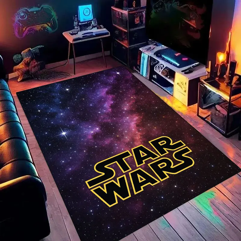 Alfombra con diseño de Star Wars, antideslizante, para cocina, alfombra para exteriores, artículos decorativos para el hogar y el dormitorio, regalo de cumpleaños