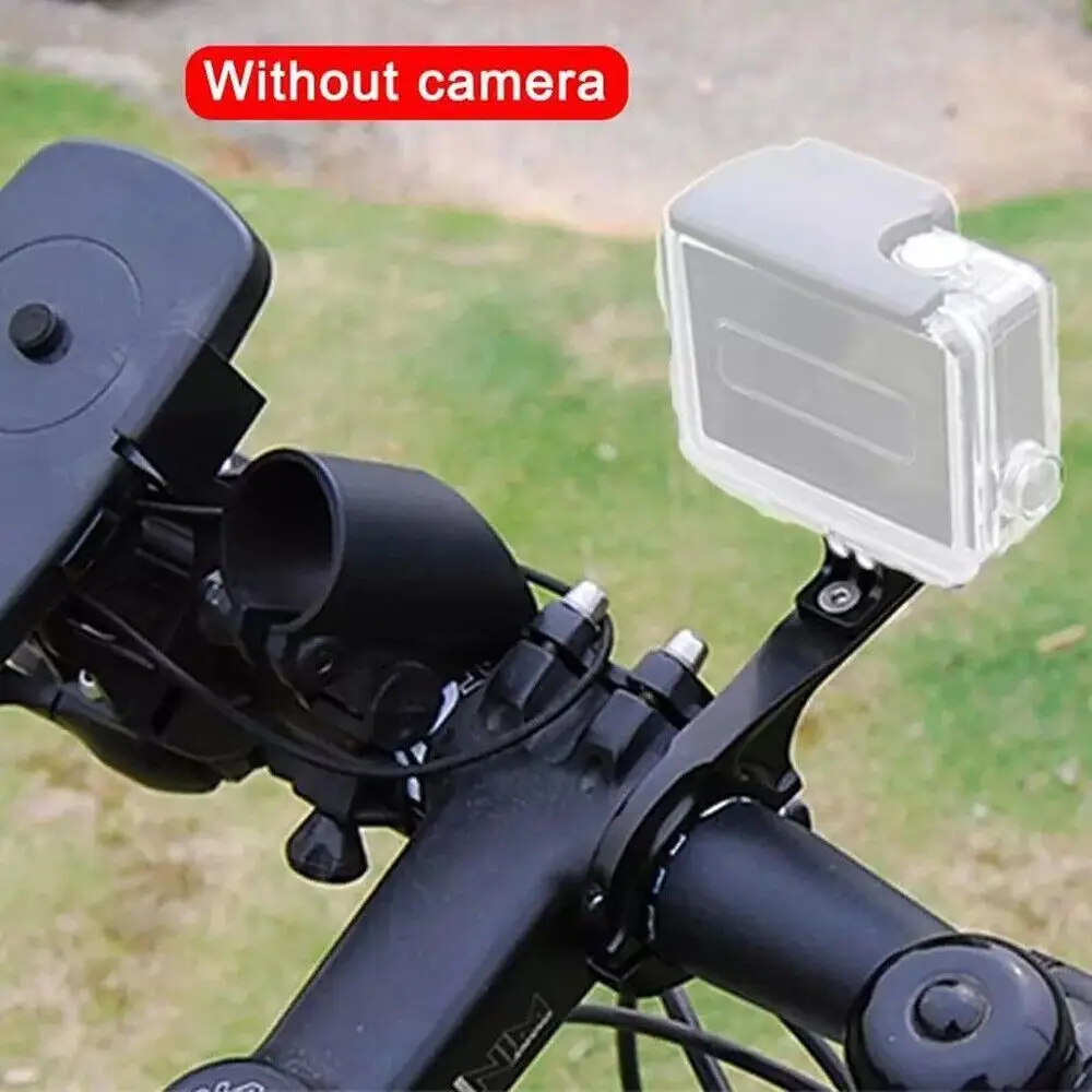 Aluminum Bike Handlebar Mount Holder Black Ring Clasp Bike Handlebar Clip Camera Stand Sports Camera Accessories for Gopro