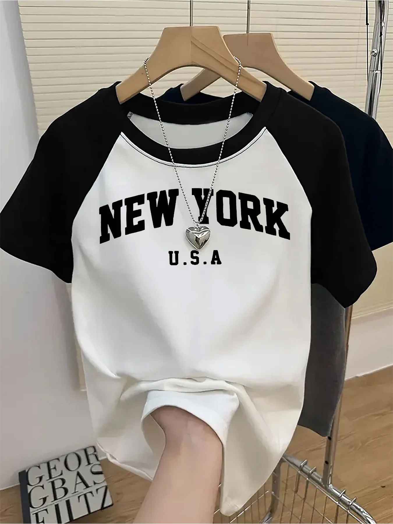 T-shirts décontractés à imprimé graphique pour femmes, manches courtes, col rond, pour l'été et le printemps, style vintage années 90 Y2K