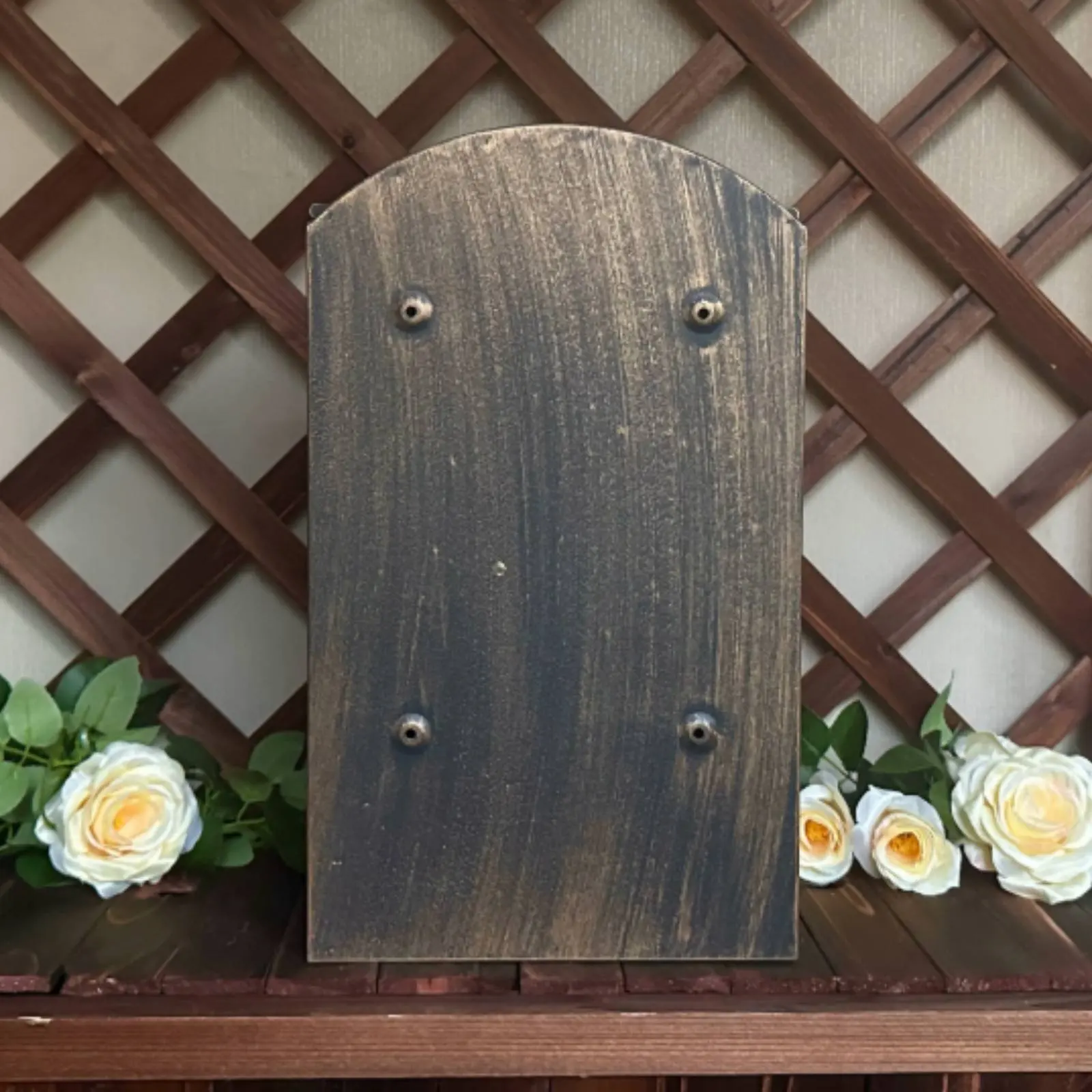 

Wall Mounted Mailbox Waterproof Vintage Design Mailbox Decorative Metal Post Box Long-Lasting Finish Security Mail Drop Box