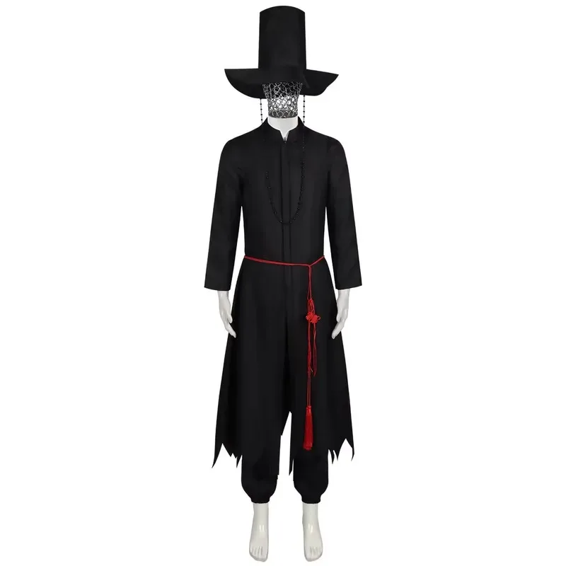 Película de Anime Demon KPOP Saja Boys Jinu Baby Abby Mystery Romance disfraz de Cosplay tu Idol batas negras uniforme Unisex Halloween