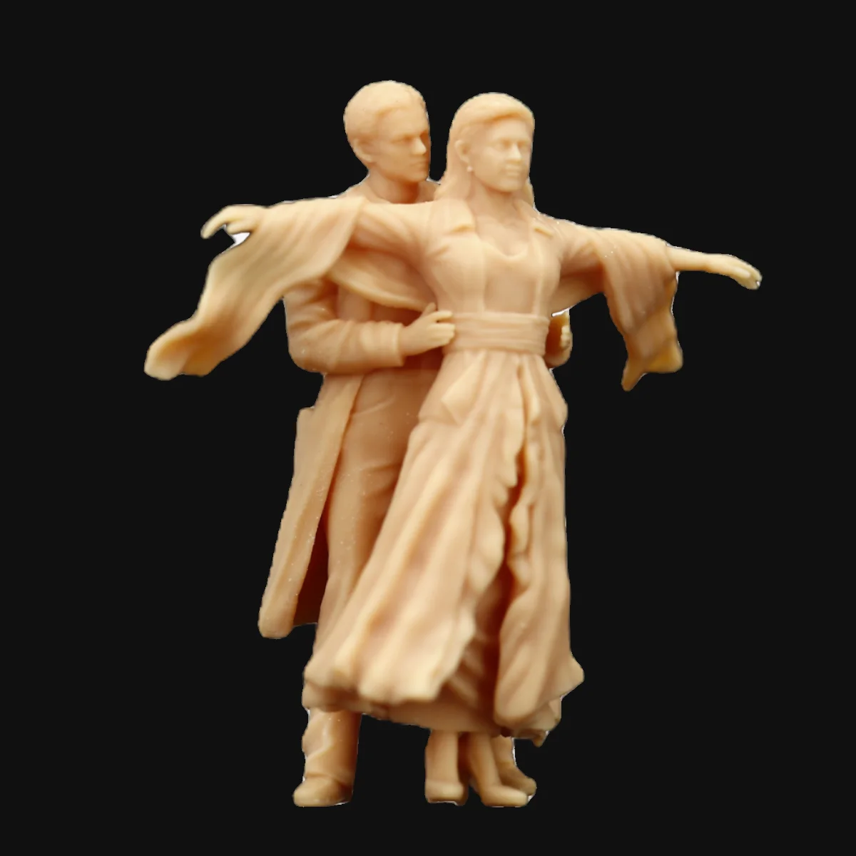

1/87 1/64 1/43 Movie couple Miniature Figure Model Props Creative Photography Display Collection Decoration